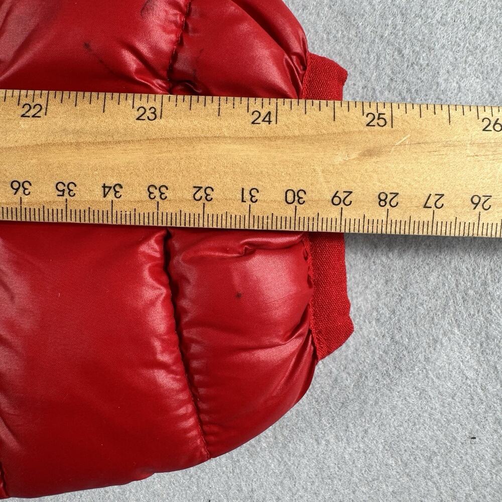 Old Navy Women M Red Lightweight Puffer Jacket Quilted Nylon Zip Front Athleisur - Picture 12 of 13